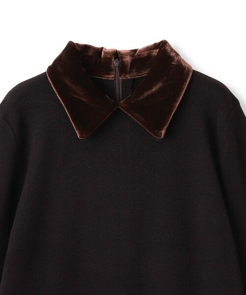 Droite lautreamont / ドロワットロートレアモン ニット・セーター | ベロア襟付きニット≪手洗い可能≫ | 詳細21