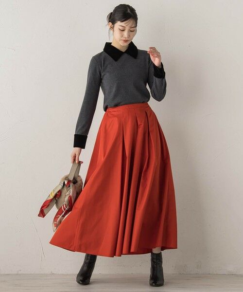 Droite lautreamont / ドロワットロートレアモン ニット・セーター | ベロア襟付きニット≪手洗い可能≫ | 詳細25