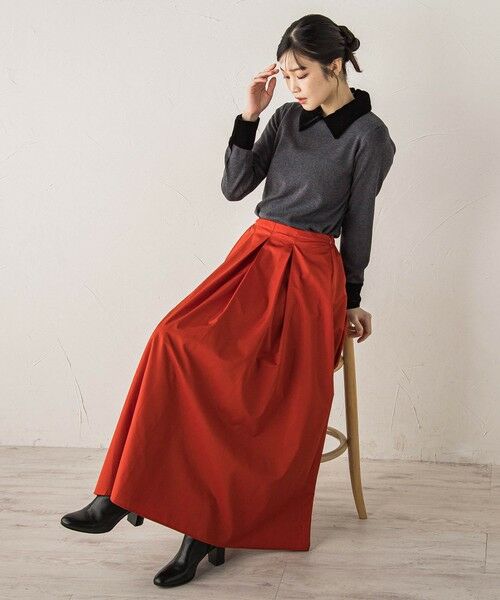 Droite lautreamont / ドロワットロートレアモン ニット・セーター | ベロア襟付きニット≪手洗い可能≫ | 詳細27