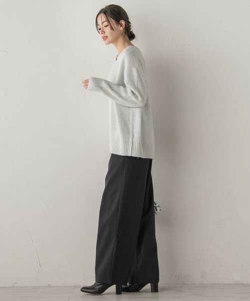 Droite lautreamont / ドロワットロートレアモン ニット・セーター | スパンコールVネックニット≪手洗い可能≫ | 詳細6