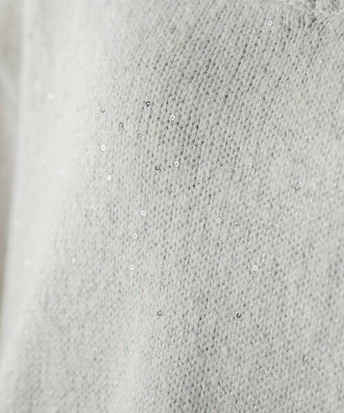 Droite lautreamont / ドロワットロートレアモン ニット・セーター | スパンコールVネックニット≪手洗い可能≫ | 詳細9