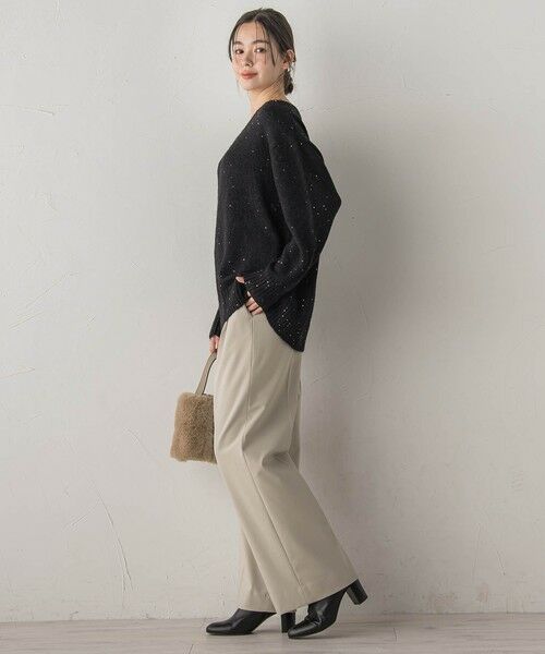 Droite lautreamont / ドロワットロートレアモン ニット・セーター | スパンコールVネックニット≪手洗い可能≫ | 詳細15