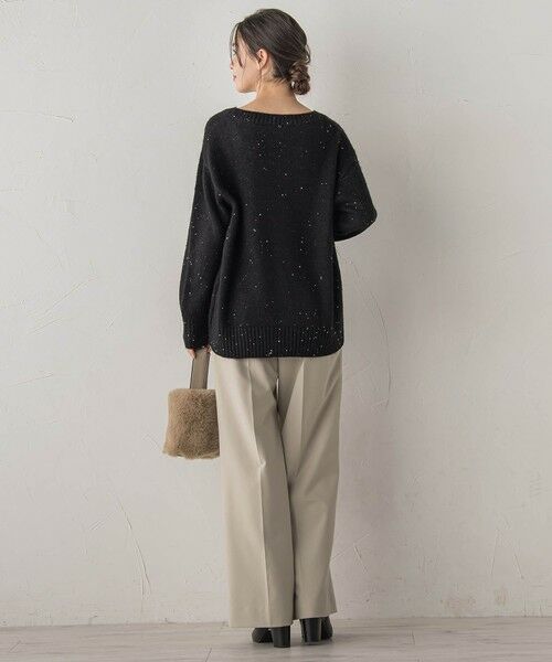 Droite lautreamont / ドロワットロートレアモン ニット・セーター | スパンコールVネックニット≪手洗い可能≫ | 詳細16