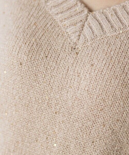 Droite lautreamont / ドロワットロートレアモン ニット・セーター | スパンコールVネックニット≪手洗い可能≫ | 詳細26