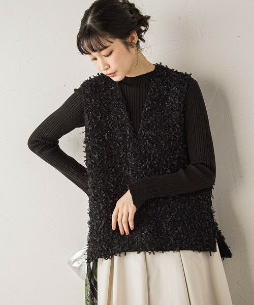 Droite lautreamont / ドロワットロートレアモン シャツ・ブラウス | モナコツィードブラウス≪手洗い可能≫ | 詳細6