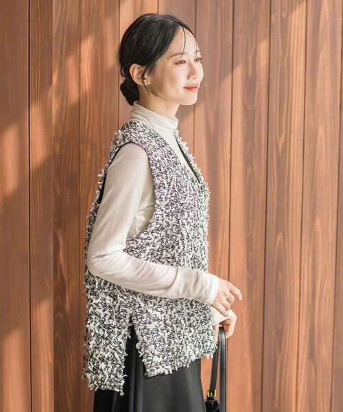 Droite lautreamont / ドロワットロートレアモン シャツ・ブラウス | モナコツィードブラウス≪手洗い可能≫ | 詳細10