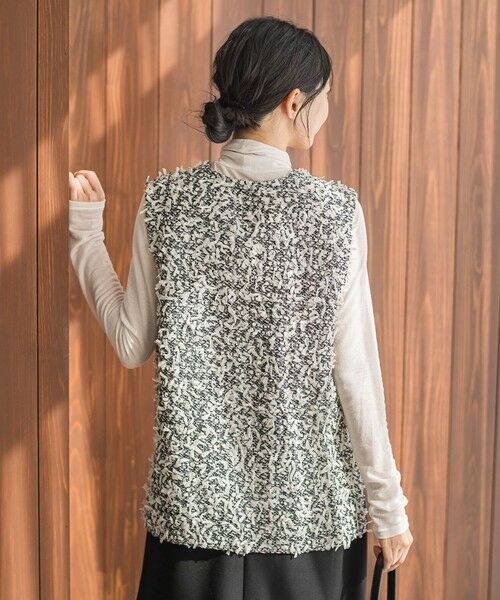 Droite lautreamont / ドロワットロートレアモン シャツ・ブラウス | モナコツィードブラウス≪手洗い可能≫ | 詳細11