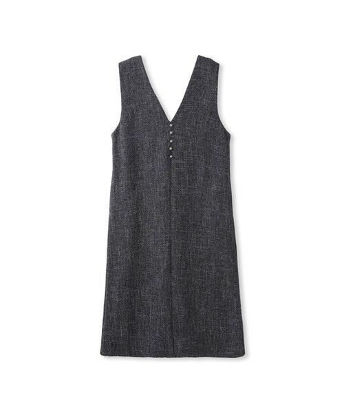 Droite lautreamont / ドロワットロートレアモン ロング・マキシ丈ワンピース | ツィードVネックジャンスカワンピース | 詳細5