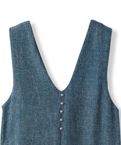 Droite lautreamont / ドロワットロートレアモン ロング・マキシ丈ワンピース | ツィードVネックジャンスカワンピース | 詳細13