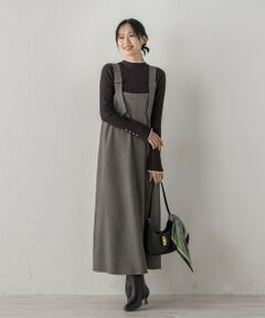 Droite lautreamont / ドロワットロートレアモン ロング・マキシ丈ワンピース | 両面ピーチ起毛ジャンスカ≪洗濯機で洗える≫