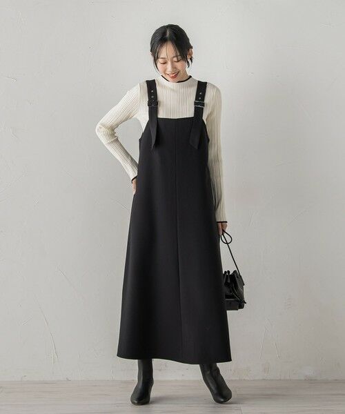 Droite lautreamont / ドロワットロートレアモン ロング・マキシ丈ワンピース | 両面ピーチ起毛ジャンスカ≪洗濯機で洗える≫ | 詳細1