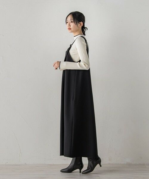 Droite lautreamont / ドロワットロートレアモン ロング・マキシ丈ワンピース | 両面ピーチ起毛ジャンスカ≪洗濯機で洗える≫ | 詳細2