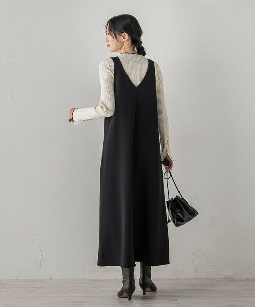 Droite lautreamont / ドロワットロートレアモン ロング・マキシ丈ワンピース | 両面ピーチ起毛ジャンスカ≪洗濯機で洗える≫ | 詳細3