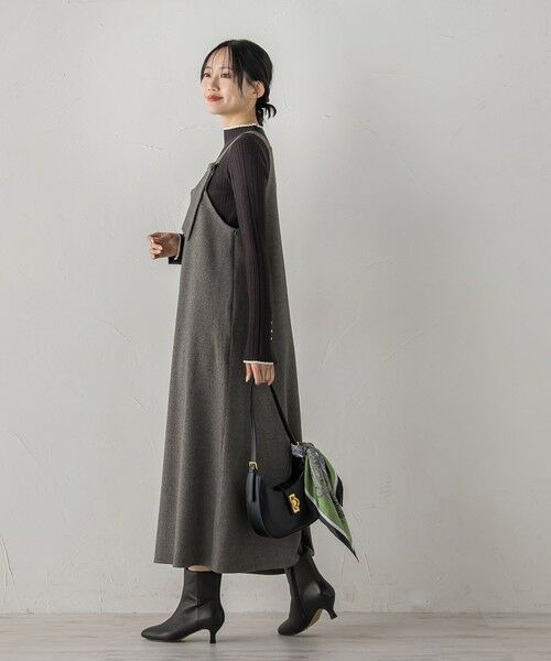 Droite lautreamont / ドロワットロートレアモン ロング・マキシ丈ワンピース | 両面ピーチ起毛ジャンスカ≪洗濯機で洗える≫ | 詳細6