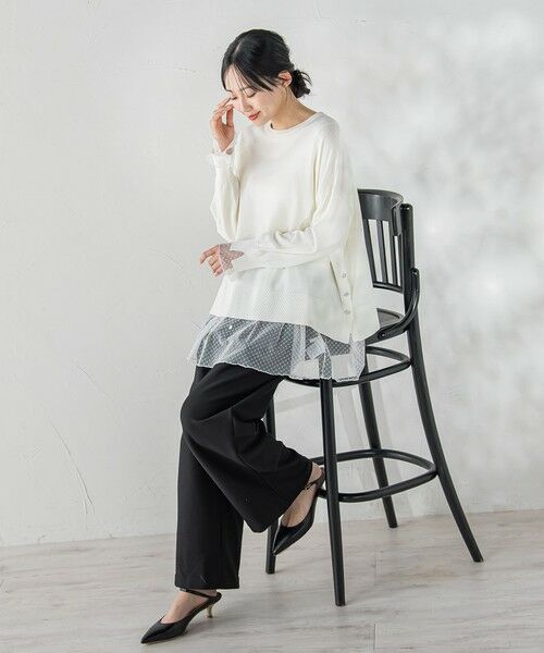 Droite lautreamont / ドロワットロートレアモン その他パンツ | HYPER FIT裏起毛ボンディングパンツ≪洗濯機で洗える≫ | 詳細19