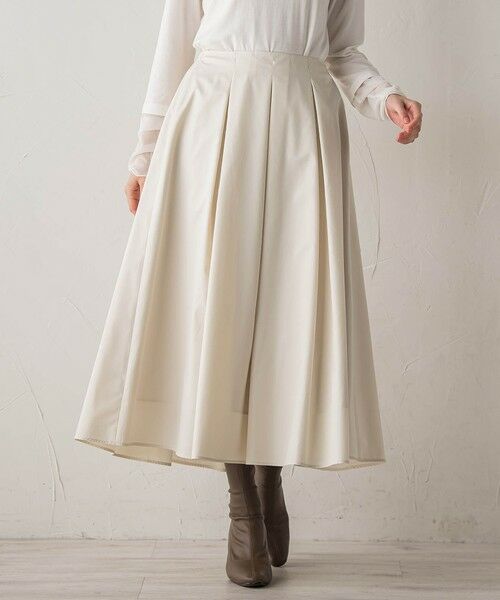 Droite lautreamont / ドロワットロートレアモン ミニ・ひざ丈スカート | タフタタックスカート≪洗濯機で洗える≫ | 詳細1