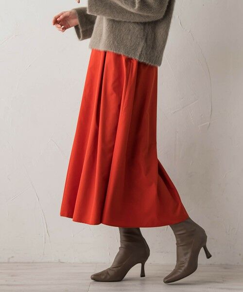 Droite lautreamont / ドロワットロートレアモン ミニ・ひざ丈スカート | タフタタックスカート≪洗濯機で洗える≫ | 詳細10