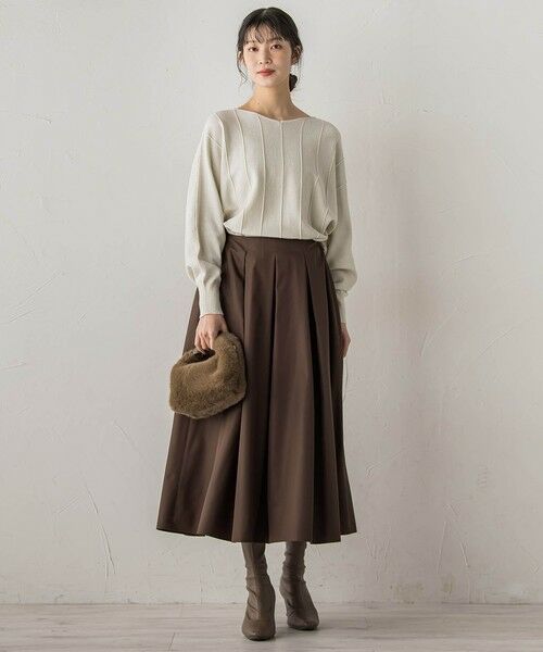 Droite lautreamont / ドロワットロートレアモン ミニ・ひざ丈スカート | タフタタックスカート≪洗濯機で洗える≫ | 詳細18