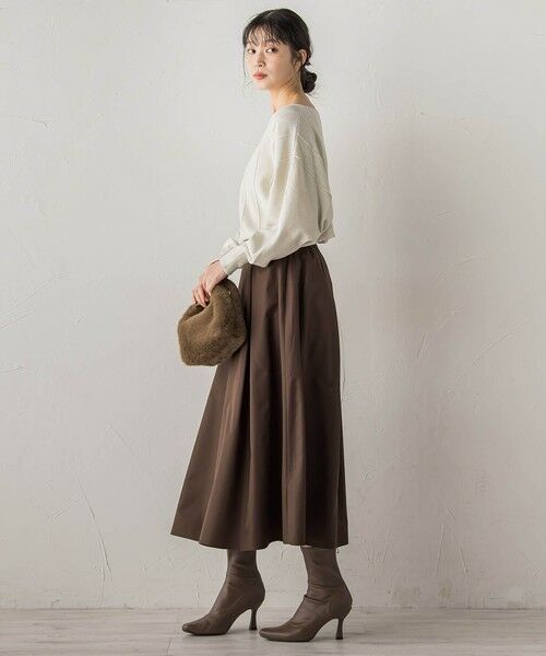 Droite lautreamont / ドロワットロートレアモン ミニ・ひざ丈スカート | タフタタックスカート≪洗濯機で洗える≫ | 詳細19