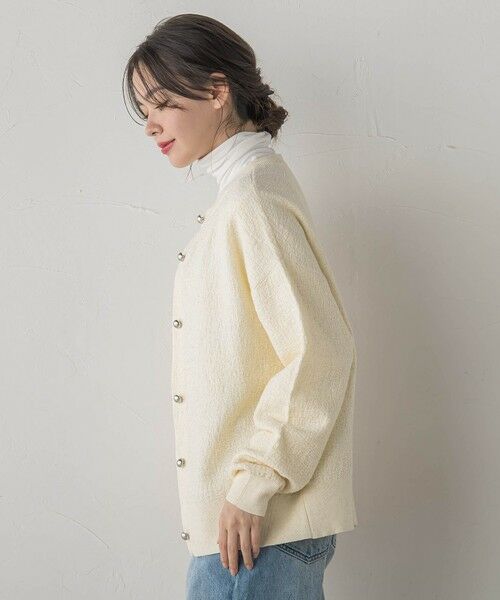 Droite lautreamont / ドロワットロートレアモン カーディガン・ボレロ | フクレジャガードニットカーディガン≪手洗い可能≫ | 詳細3