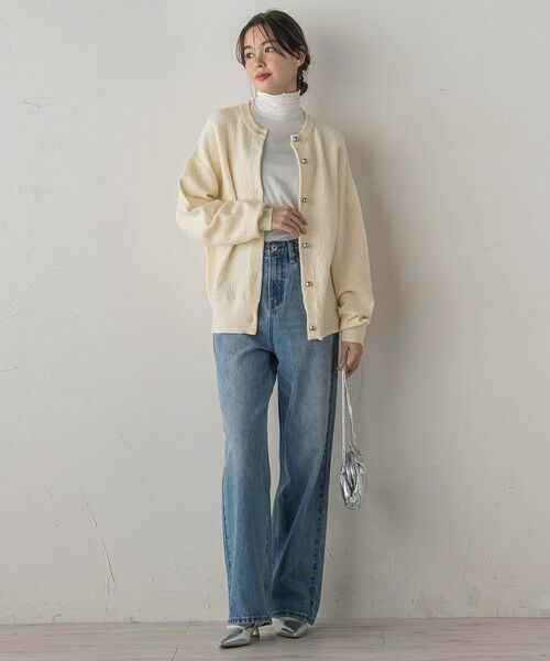 Droite lautreamont / ドロワットロートレアモン カーディガン・ボレロ | フクレジャガードニットカーディガン≪手洗い可能≫ | 詳細6