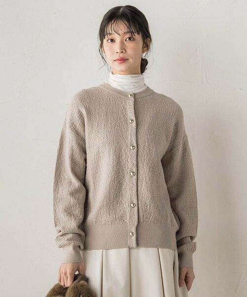 Droite lautreamont / ドロワットロートレアモン カーディガン・ボレロ | フクレジャガードニットカーディガン≪手洗い可能≫ | 詳細13