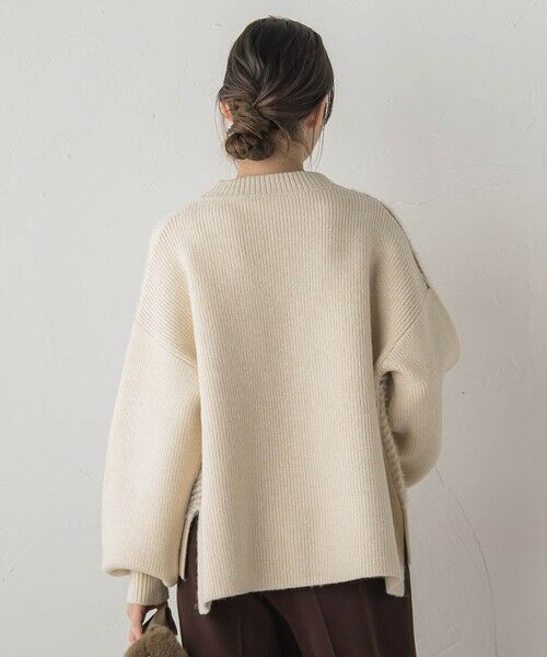 Droite lautreamont / ドロワットロートレアモン ニット・セーター | シャギージャガード切替えニット≪手洗い可能≫ | 詳細3