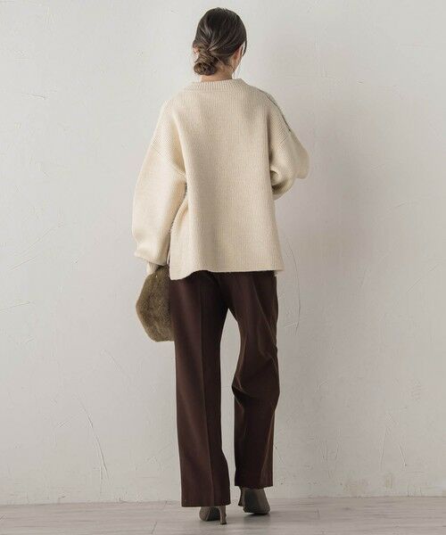 Droite lautreamont / ドロワットロートレアモン ニット・セーター | シャギージャガード切替えニット≪手洗い可能≫ | 詳細7