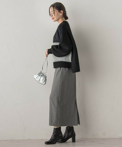 Droite lautreamont / ドロワットロートレアモン ニット・セーター | シャギージャガード切替えニット≪手洗い可能≫ | 詳細14