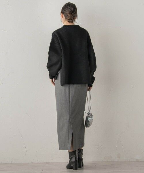 Droite lautreamont / ドロワットロートレアモン ニット・セーター | シャギージャガード切替えニット≪手洗い可能≫ | 詳細15