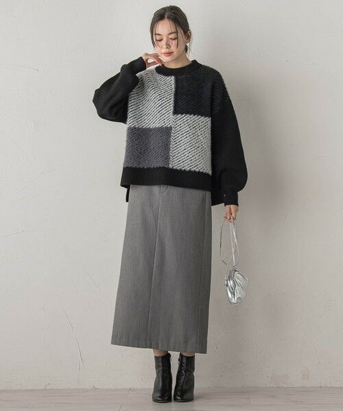 Droite lautreamont / ドロワットロートレアモン ニット・セーター | シャギージャガード切替えニット≪手洗い可能≫ | 詳細16