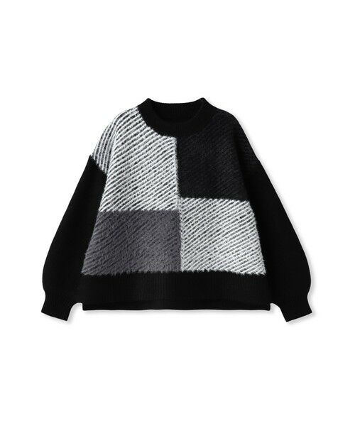 Droite lautreamont / ドロワットロートレアモン ニット・セーター | シャギージャガード切替えニット≪手洗い可能≫ | 詳細17