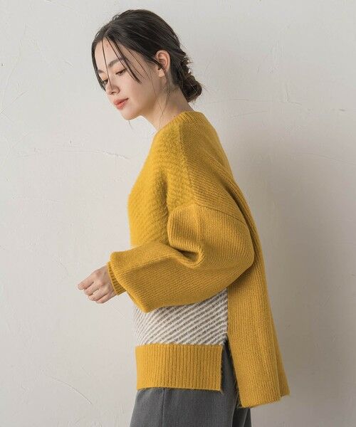 Droite lautreamont / ドロワットロートレアモン ニット・セーター | シャギージャガード切替えニット≪手洗い可能≫ | 詳細19