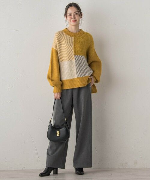 Droite lautreamont / ドロワットロートレアモン ニット・セーター | シャギージャガード切替えニット≪手洗い可能≫ | 詳細22