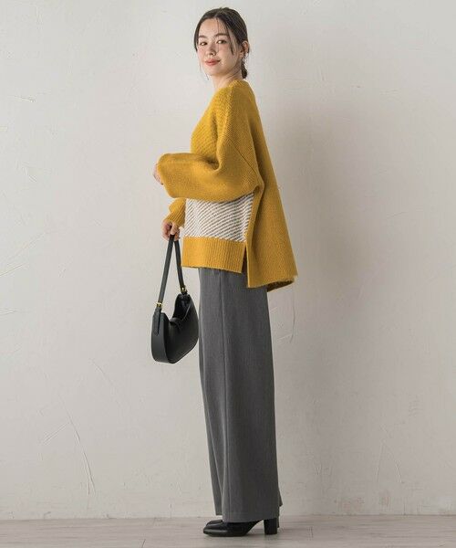 Droite lautreamont / ドロワットロートレアモン ニット・セーター | シャギージャガード切替えニット≪手洗い可能≫ | 詳細23