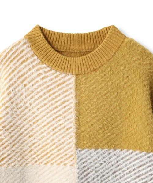 Droite lautreamont / ドロワットロートレアモン ニット・セーター | シャギージャガード切替えニット≪手洗い可能≫ | 詳細30