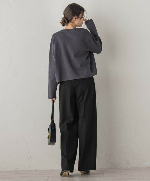 Droite lautreamont / ドロワットロートレアモン ニット・セーター | オーガンジー刺繍ミラノリブブルゾン≪手洗い可能≫ | 詳細11