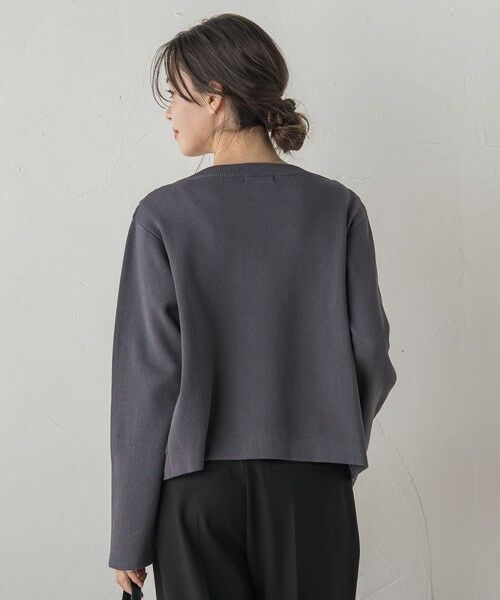 Droite lautreamont / ドロワットロートレアモン ニット・セーター | オーガンジー刺繍ミラノリブブルゾン≪手洗い可能≫ | 詳細8