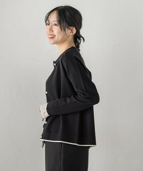 Droite lautreamont / ドロワットロートレアモン カーディガン・ボレロ | スーパーストレッチステンカーディガン≪洗濯機で洗える≫ | 詳細2