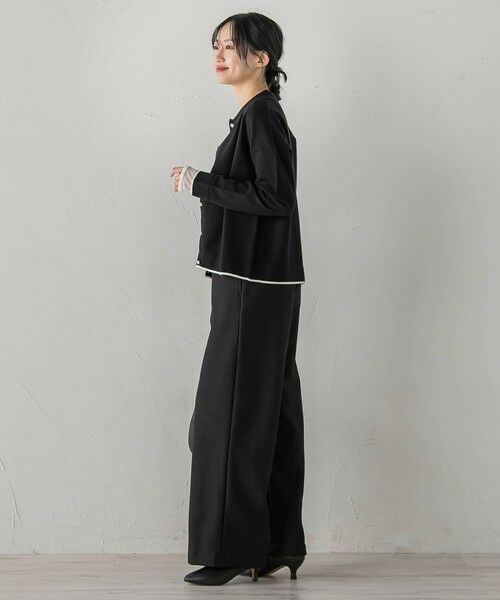 Droite lautreamont / ドロワットロートレアモン カーディガン・ボレロ | スーパーストレッチステンカーディガン≪洗濯機で洗える≫ | 詳細5