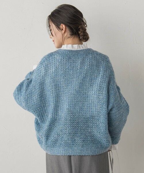 Droite lautreamont / ドロワットロートレアモン ニット・セーター | 【WEB限定】モヘヤラメVネックショートプルオーバー≪手洗い可能≫ | 詳細14