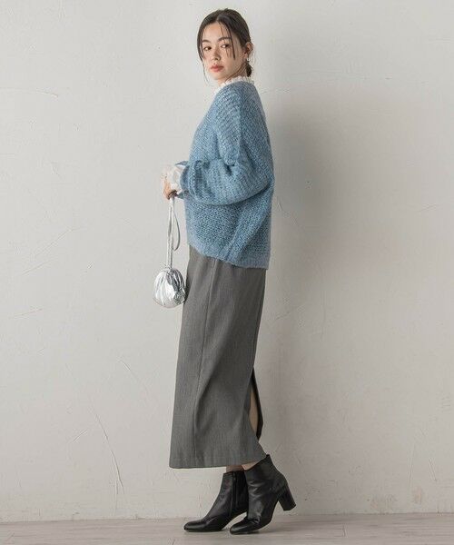 Droite lautreamont / ドロワットロートレアモン ニット・セーター | 【WEB限定】モヘヤラメVネックショートプルオーバー≪手洗い可能≫ | 詳細16