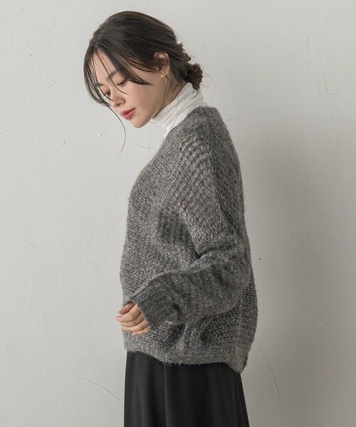 Droite lautreamont / ドロワットロートレアモン ニット・セーター | 【WEB限定】モヘヤラメVネックショートプルオーバー≪手洗い可能≫ | 詳細28