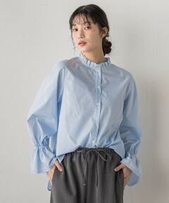 Droite lautreamont / ドロワットロートレアモン シャツ・ブラウス | 襟フリルブラウス≪洗濯機で洗える≫