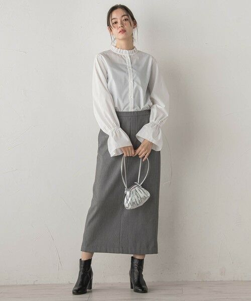 Droite lautreamont / ドロワットロートレアモン シャツ・ブラウス | 襟フリルブラウス≪洗濯機で洗える≫ | 詳細4