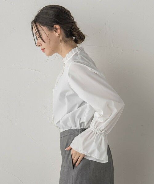 Droite lautreamont / ドロワットロートレアモン シャツ・ブラウス | 襟フリルブラウス≪洗濯機で洗える≫ | 詳細2