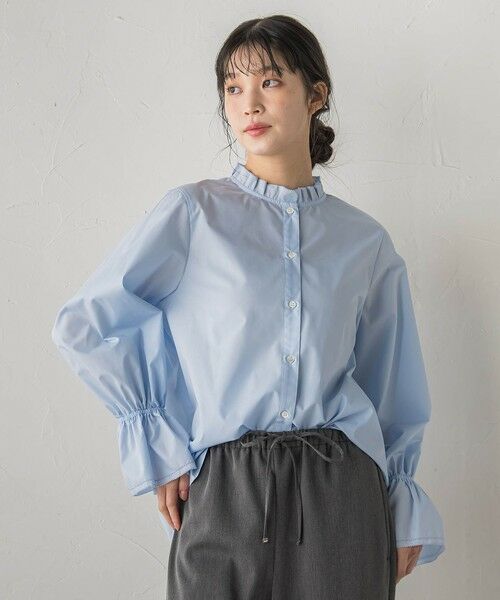 Droite lautreamont / ドロワットロートレアモン シャツ・ブラウス | 襟フリルブラウス≪洗濯機で洗える≫ | 詳細11