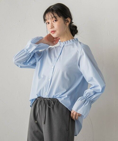 Droite lautreamont / ドロワットロートレアモン シャツ・ブラウス | 襟フリルブラウス≪洗濯機で洗える≫ | 詳細12