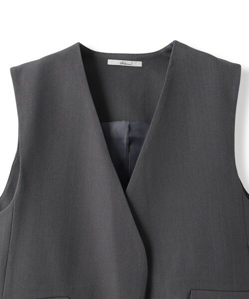 Droite lautreamont / ドロワットロートレアモン ダウンジャケット・ベスト | ストレッチツイルジレ≪手洗い可能≫ | 詳細18