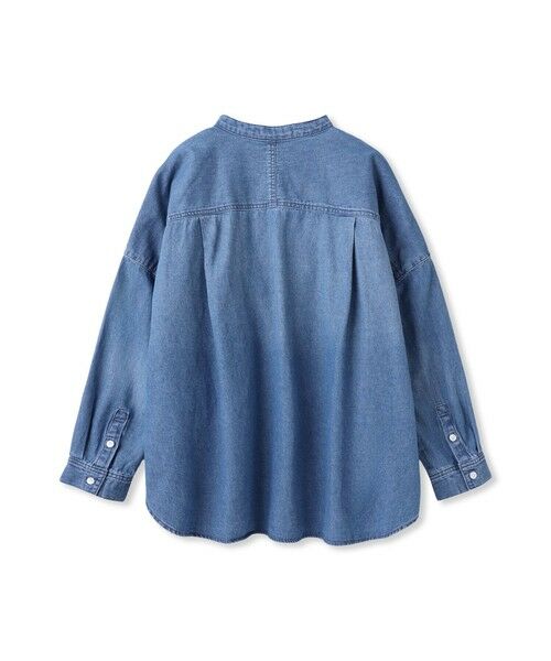 Droite lautreamont / ドロワットロートレアモン シャツ・ブラウス | バンドカラーデニムシャツ≪洗濯機で洗える≫ | 詳細8